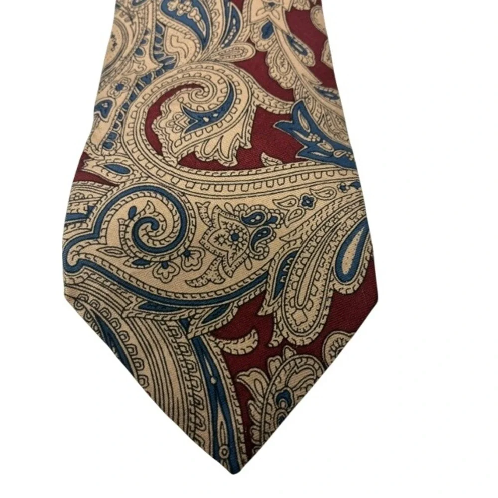 Ferrell Reed Paisley Tie - 100% Silk, USA, Hand Made
